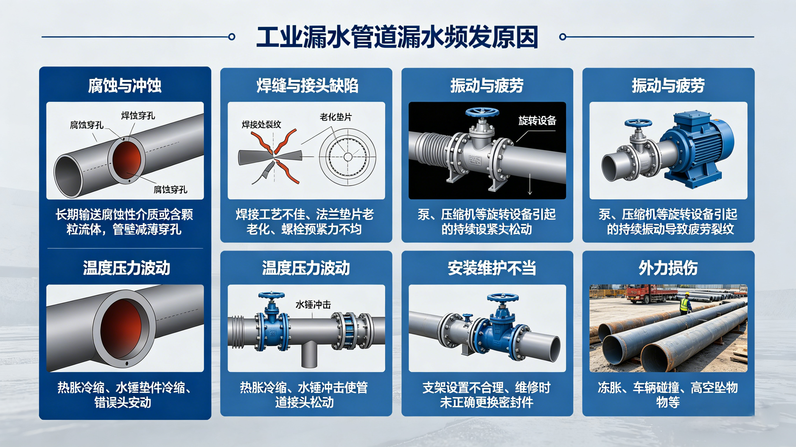 漏水管道漏水怎么辦？工業(yè)場景下的智能檢測與修復(fù)指南